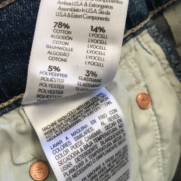 Mother the Super Cruiser Flare Jeans Womens 31 Blue Going Full Circle High Rise - Picture 10 of 15